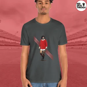 George Best-Inspired Man Utd T-Shirt - Iconic Design for Football Fans