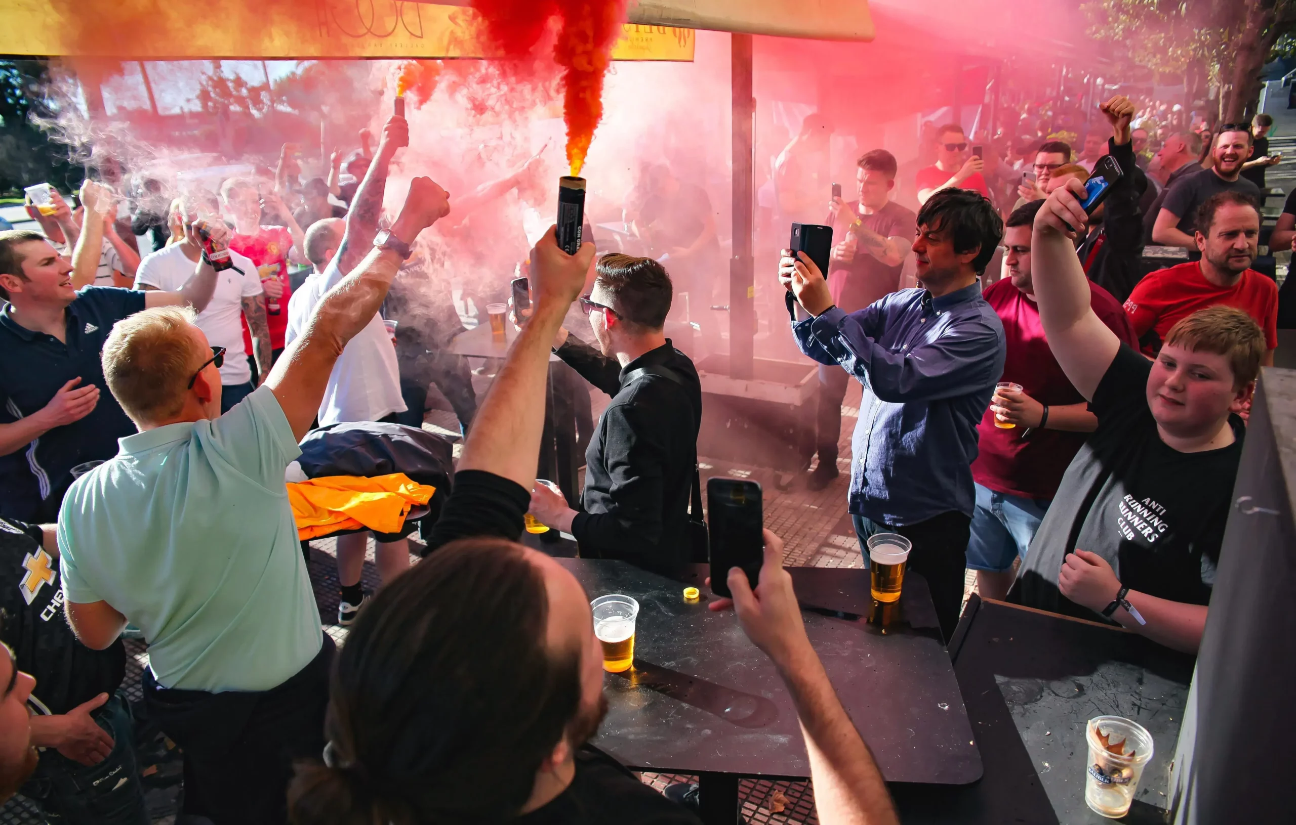 Man Utd European fans on a Champions League away trip