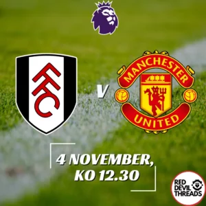 Fulham V Manchester United Premier League Craven Cottage
