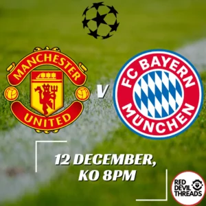 Man Utd V Bayern Munich 12th December 2023 Champions League League