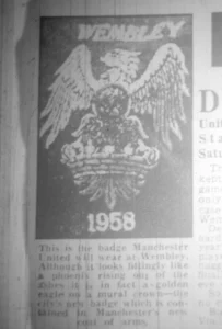 Manchester United 1958 Crest with Eagle - Historic Football Logo