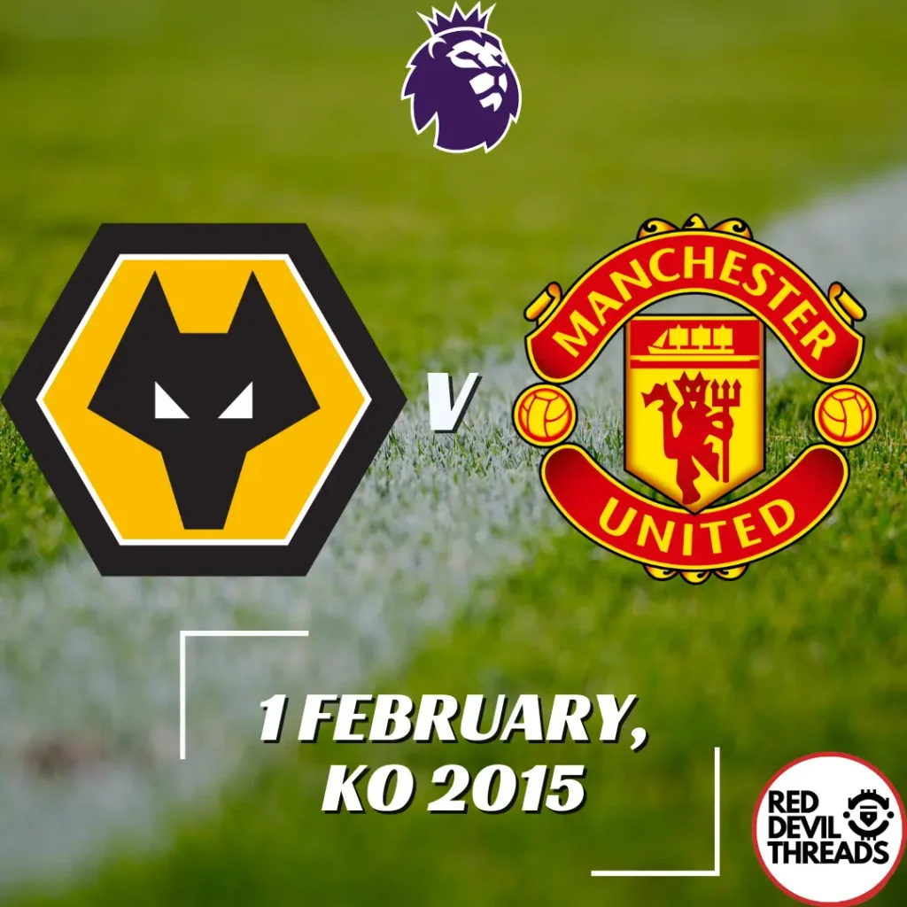 Wolves V Man Utd 1st February 2024 Premier League