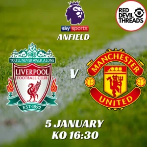 Liverpool V Man Utd 5th January 2025 Premier League